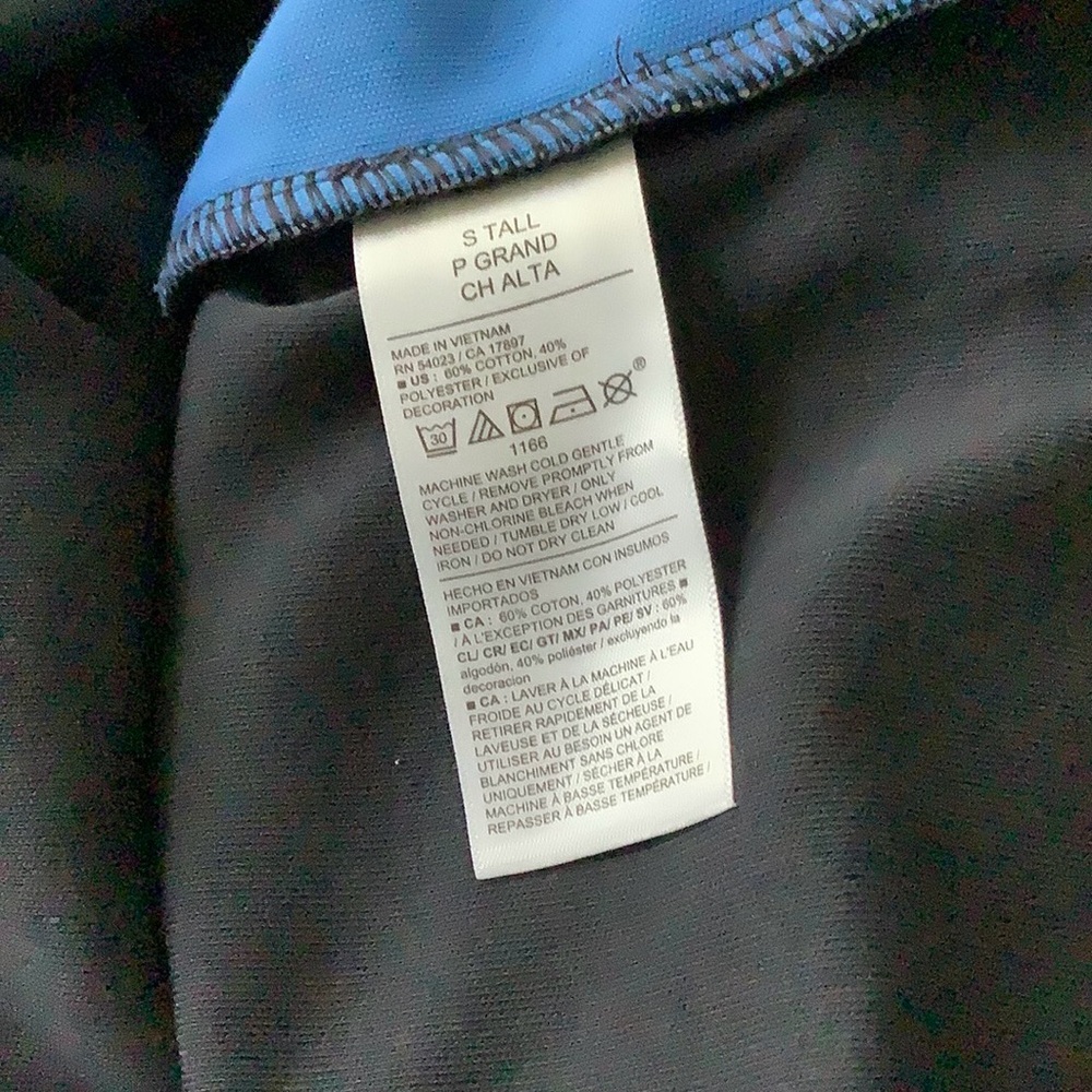Old Navy Women's Black with Blue accents bodycon dress. Size S Tall. - Picture 7 of 7